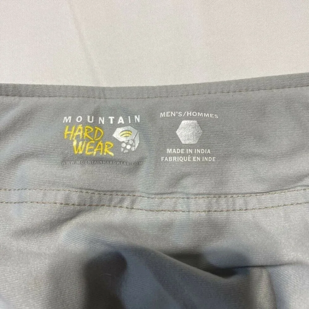 Mountain Hardwear Hiking Pants Beige Stretch Belted Buckle Pockets Flat Front XL - Picture 7 of 10